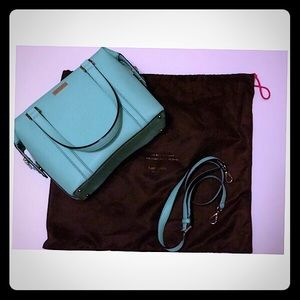 Light blue Kate Spade satchel/ crossbody bag